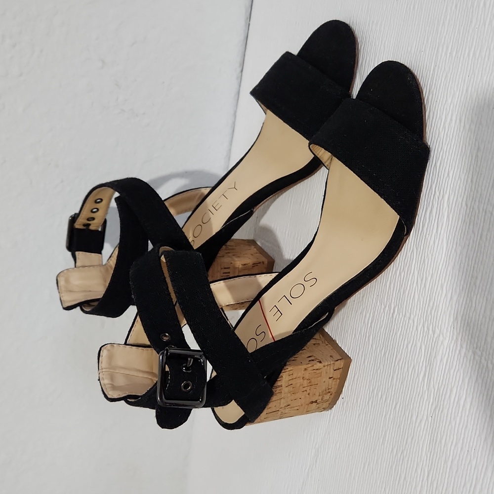Sole Society Zahara black heeled sandals